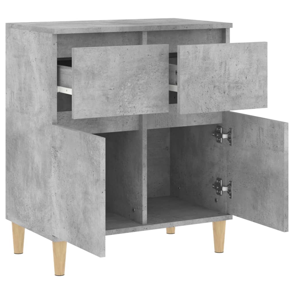 vidaXL Komoda, szarość betonu, 60x35x70 cm, materiał drewnopochodny