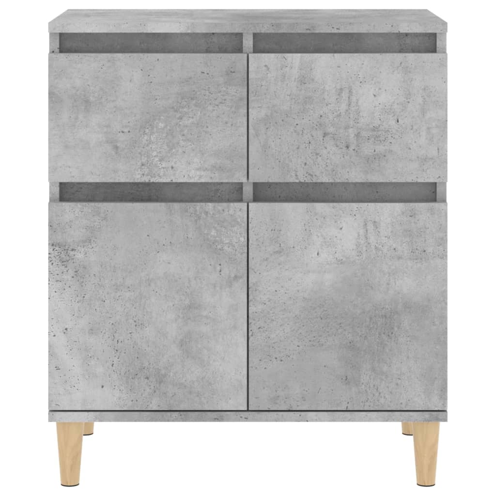vidaXL Komoda, szarość betonu, 60x35x70 cm, materiał drewnopochodny