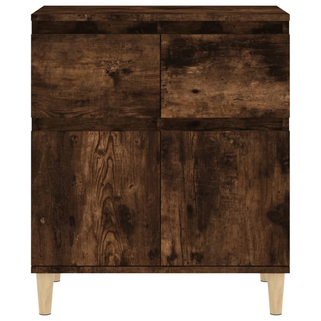 vidaXL Komoda, przydymiony dąb, 60x35x70 cm, materiał drewnopochodny