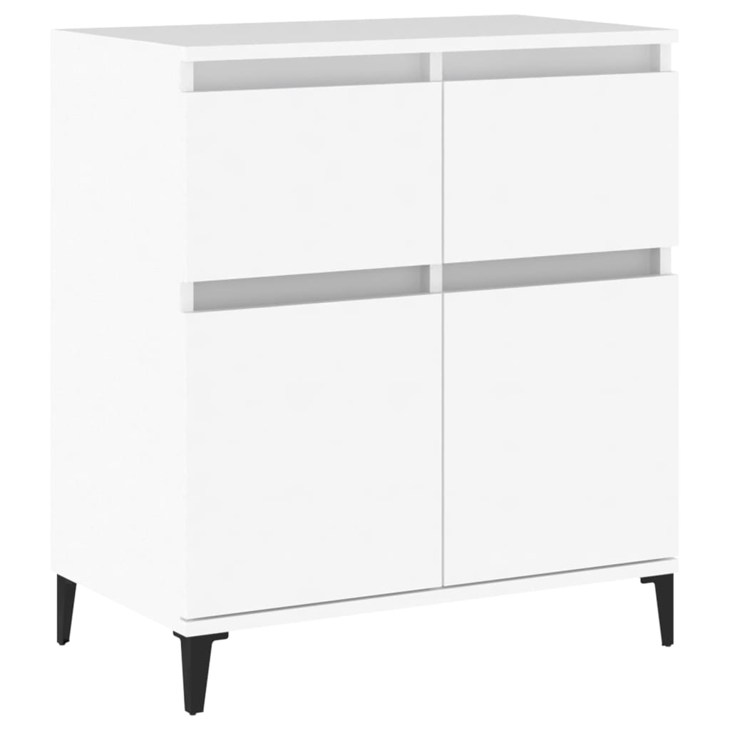 vidaXL Komoda, biała, 60x35x70 cm, materiał drewnopochodny