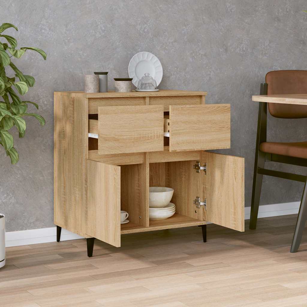 vidaXL Komoda, dąb sonoma, 60x35x70 cm, materiał drewnopochodny