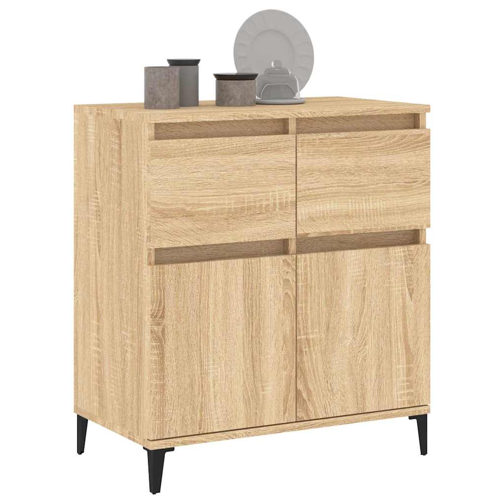 vidaXL Komoda, dąb sonoma, 60x35x70 cm, materiał drewnopochodny