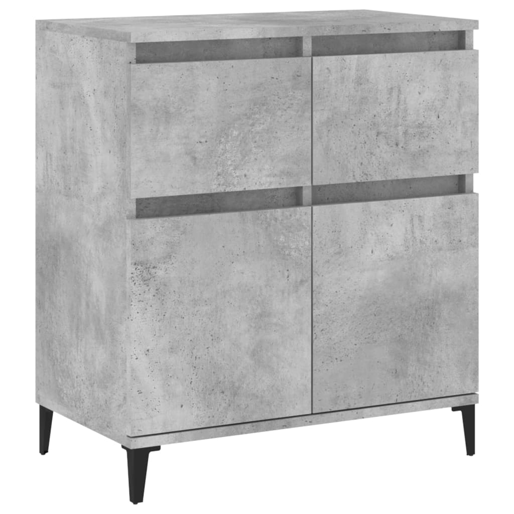 vidaXL Komoda, szarość betonu, 60x35x70 cm, materiał drewnopochodny