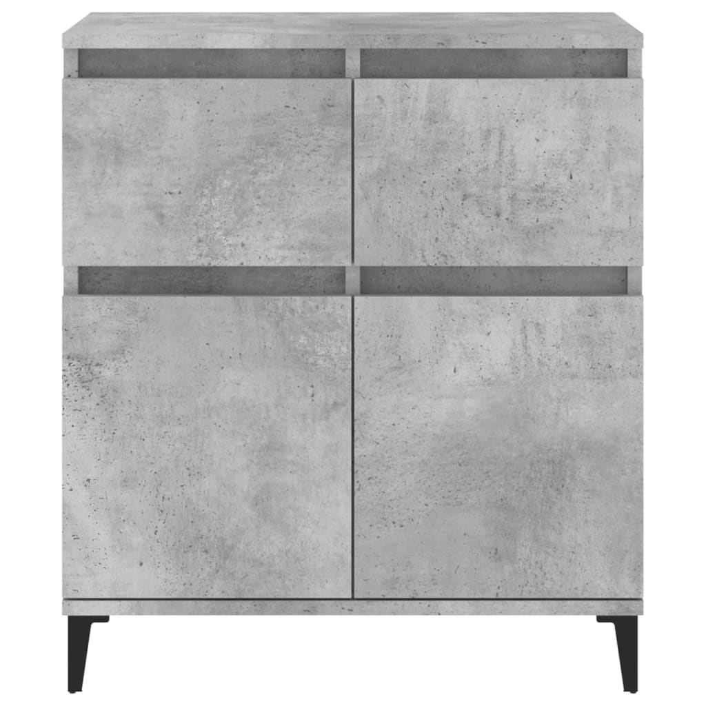 vidaXL Komoda, szarość betonu, 60x35x70 cm, materiał drewnopochodny