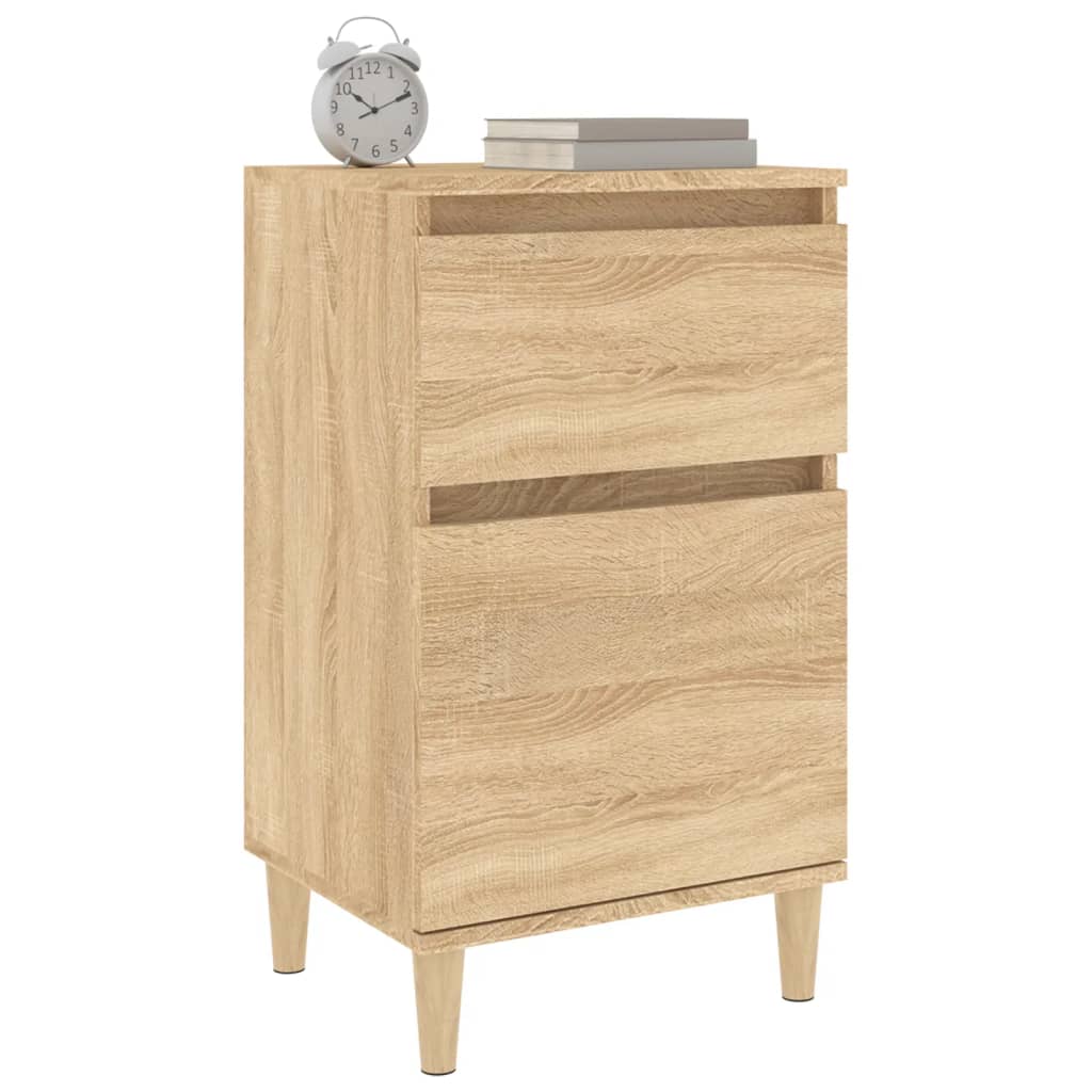 vidaXL Szafki nocne, 2 szt., kolor dąb sonoma, 40x35x70 cm