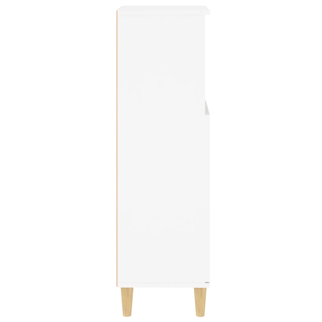 vidaXL Szafka łazienkowa, biała, 30x30x100 cm, materiał drewnopochodny
