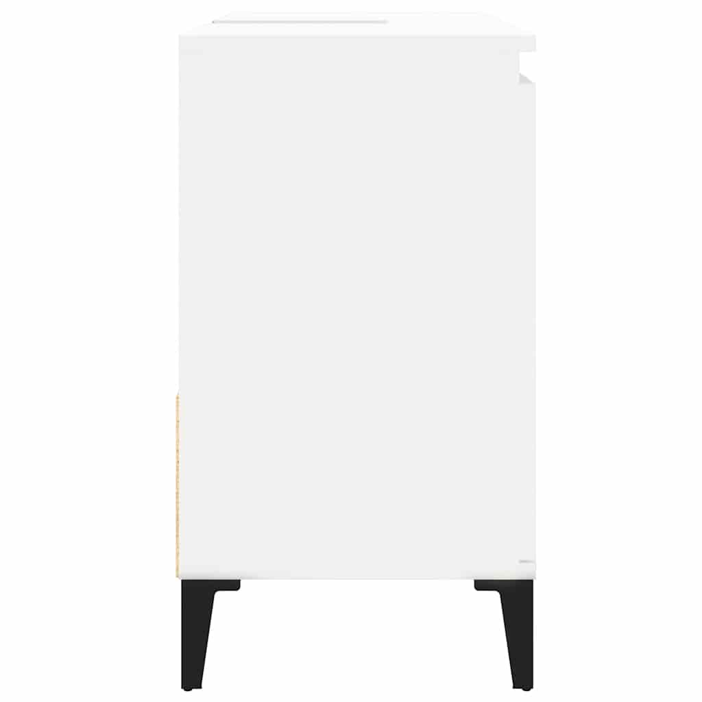 vidaXL Szafka łazienkowa, biała, 65x33x60 cm, materiał drewnopochodny