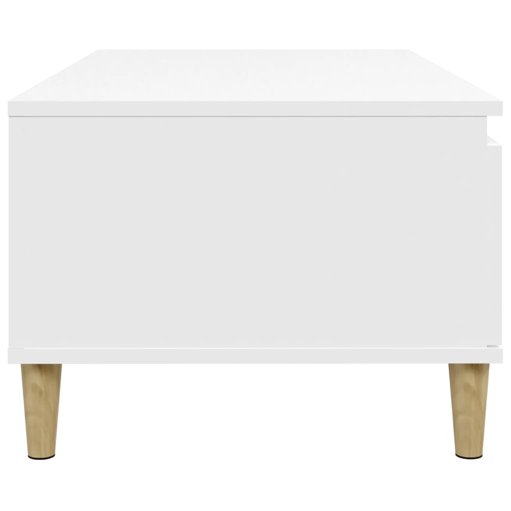 vidaXL Stolik kawowy, biały 90x50x36,5 cm, materiał drewnopochodny