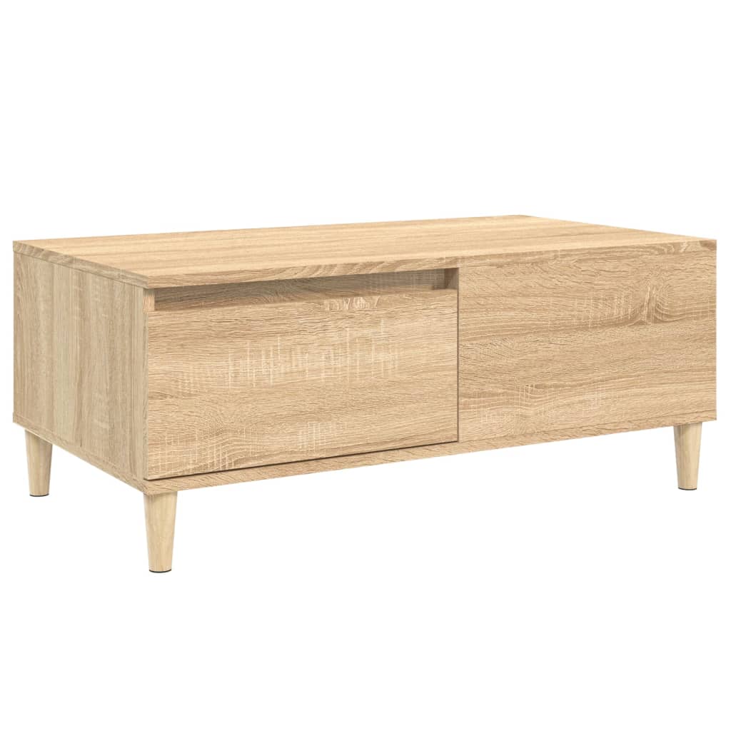 vidaXL Stolik kawowy, dąb sonoma 90x50x36,5 cm materiał drewnopochodny