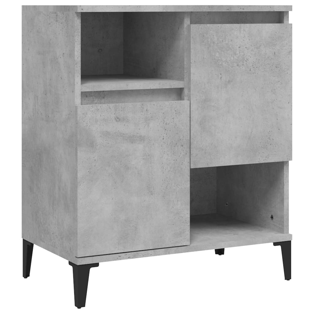 vidaXL Komoda, szarość betonu, 60x35x70 cm, materiał drewnopochodny