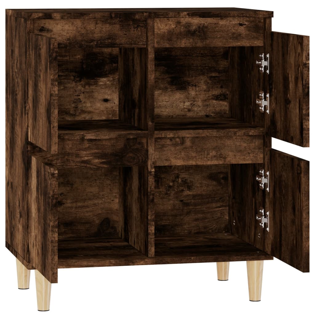 vidaXL Komoda, przydymiony dąb, 60x35x70 cm, materiał drewnopochodny