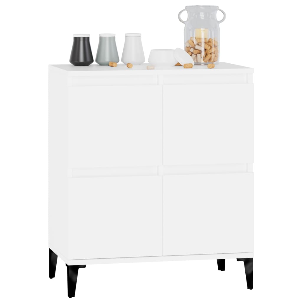 vidaXL Komoda, biała, 60x35x70 cm, materiał drewnopochodny