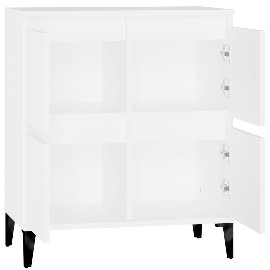 vidaXL Komoda, biała, 60x35x70 cm, materiał drewnopochodny