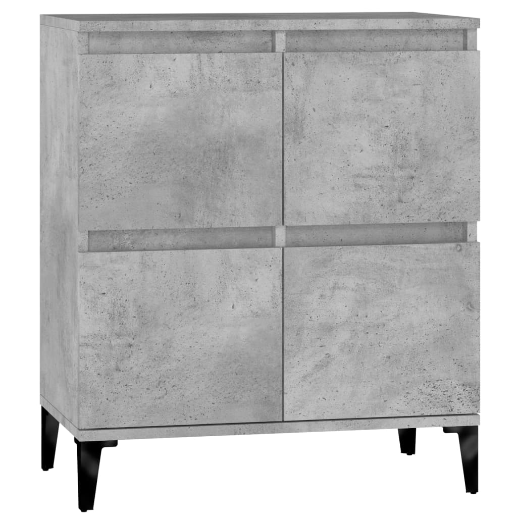 vidaXL Komoda, szarość betonu, 60x35x70 cm, materiał drewnopochodny