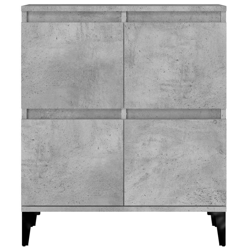 vidaXL Komoda, szarość betonu, 60x35x70 cm, materiał drewnopochodny