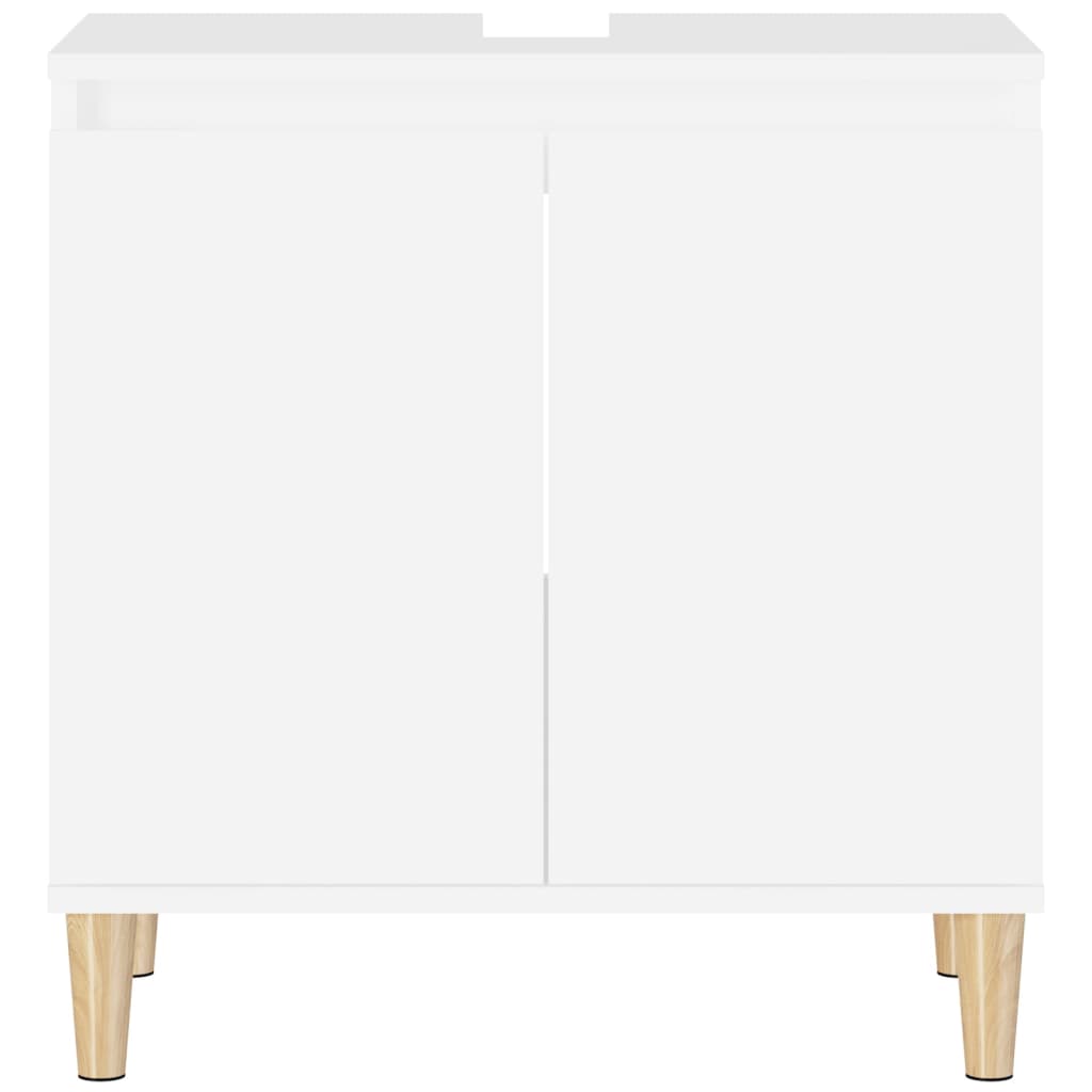 vidaXL Szafka pod umywalkę, biała, 58x33x60cm, materiał drewnopochodny