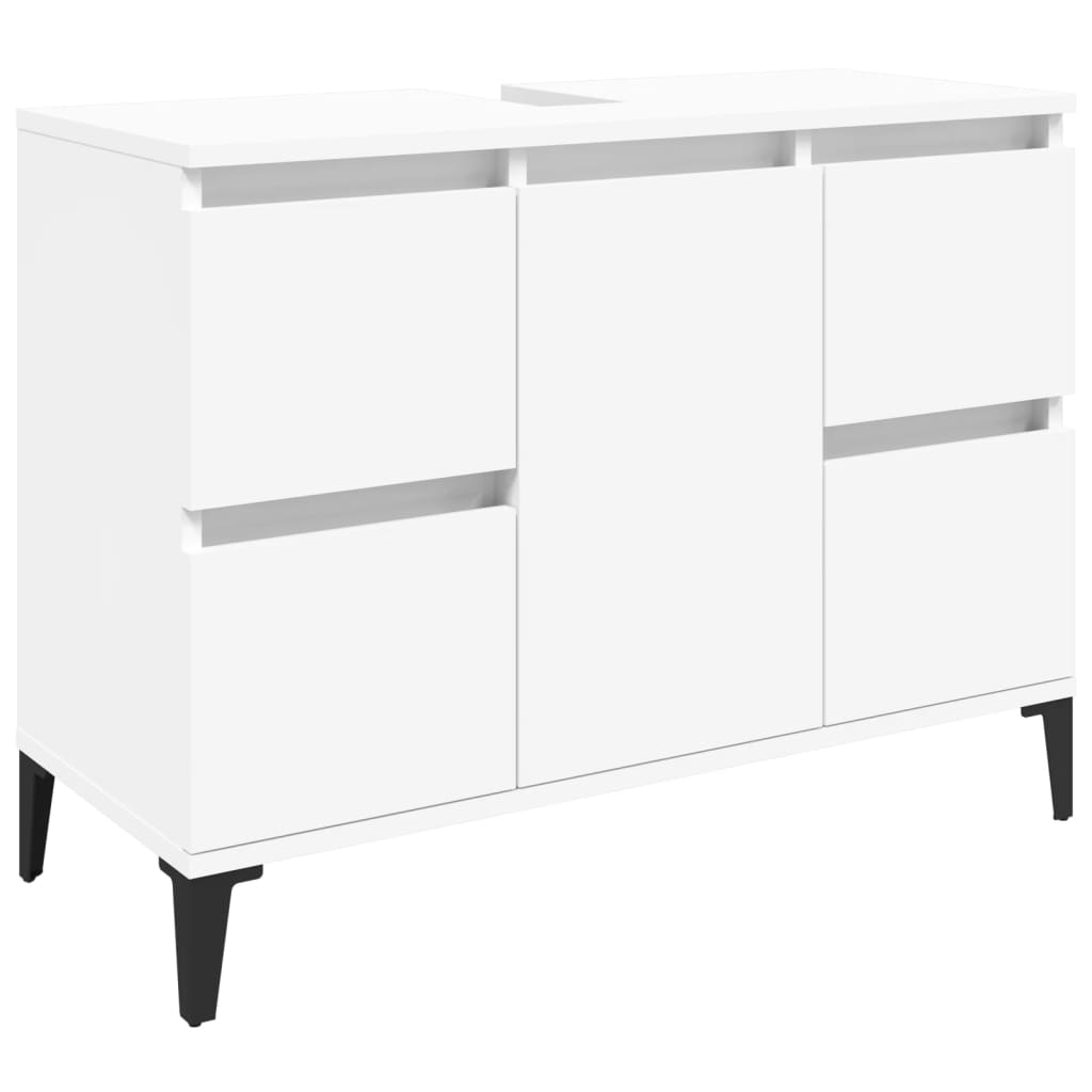 vidaXL Szafka pod umywalkę, biała, 80x33x60 cm
