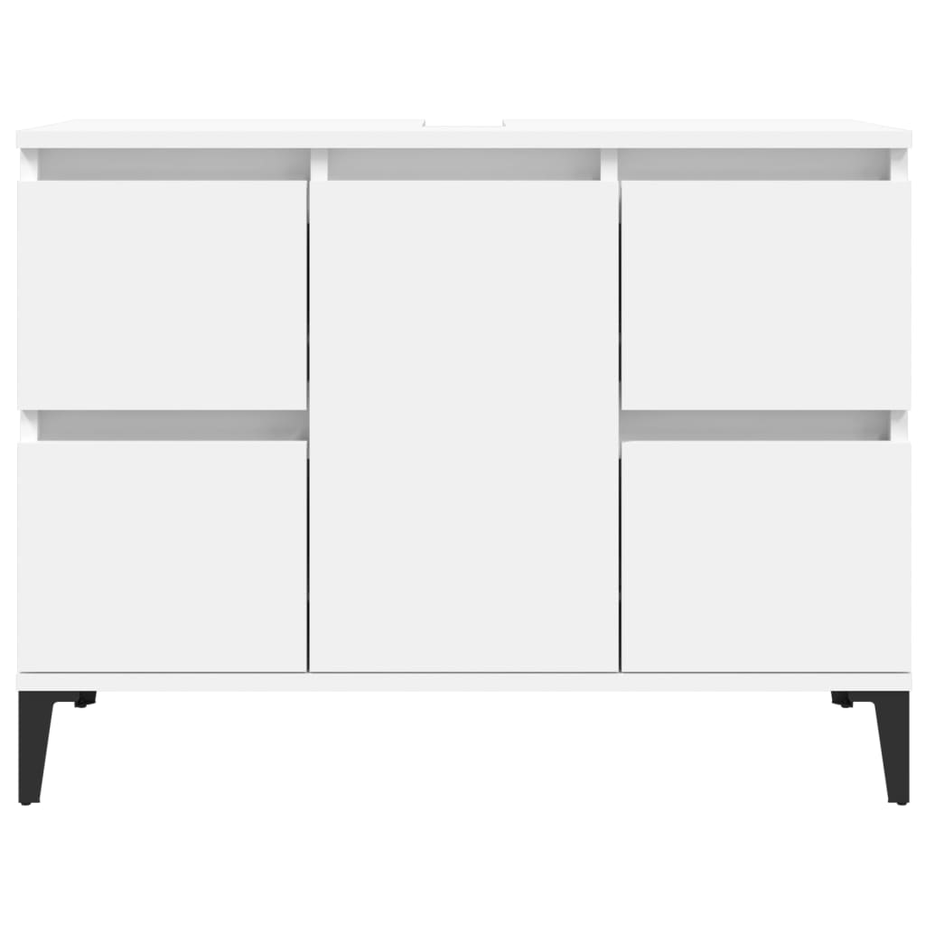 vidaXL Szafka pod umywalkę, biała, 80x33x60 cm