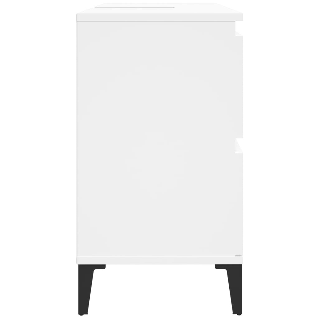 vidaXL Szafka pod umywalkę, biała, 80x33x60 cm