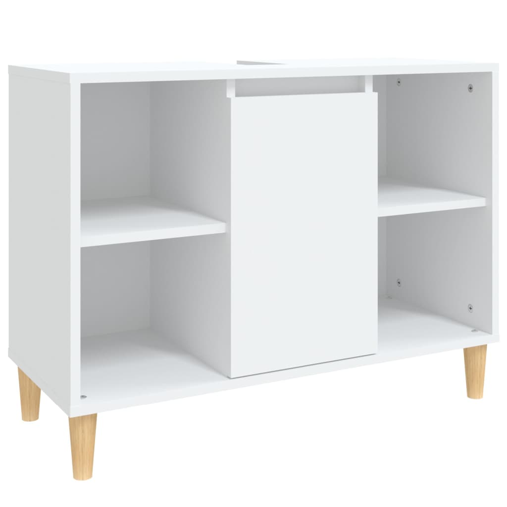 vidaXL Szafka pod umywalkę, biała, 80x33x60 cm