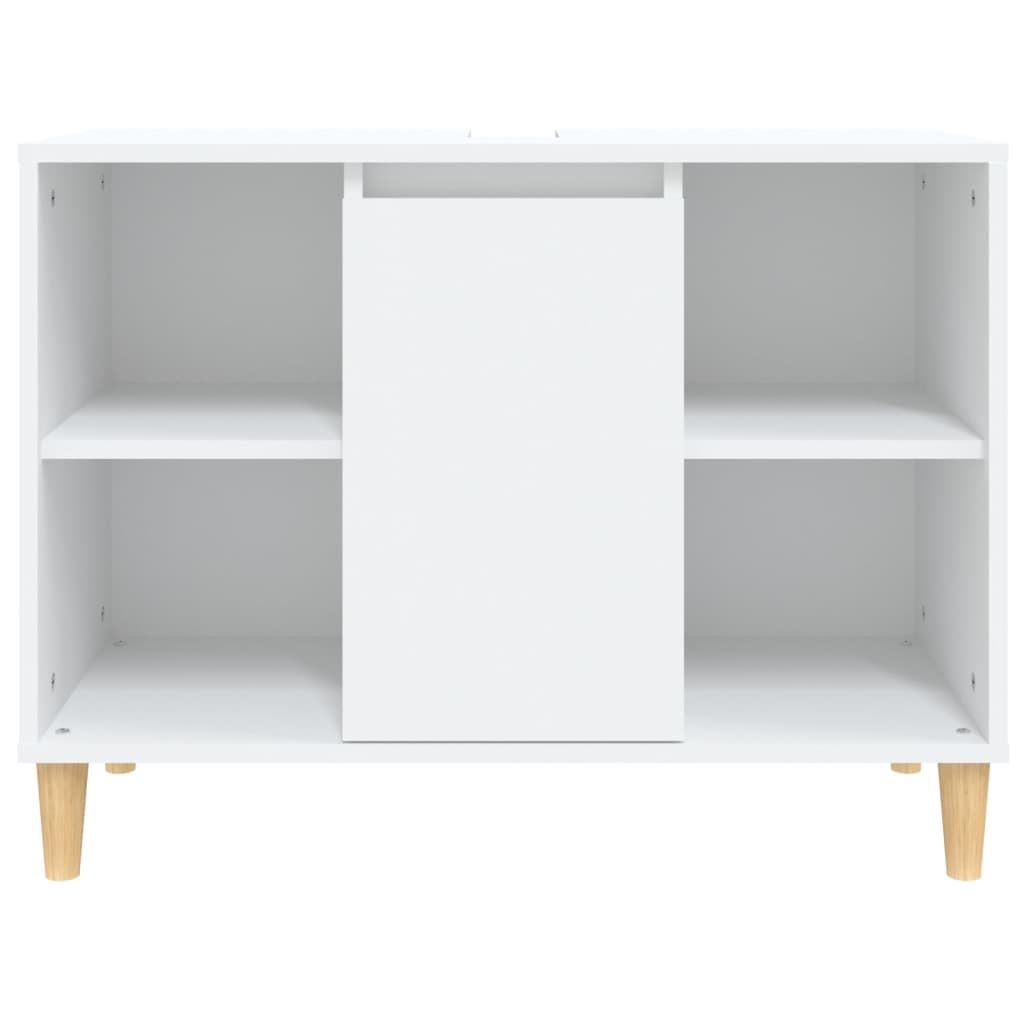 vidaXL Szafka pod umywalkę, biała, 80x33x60 cm