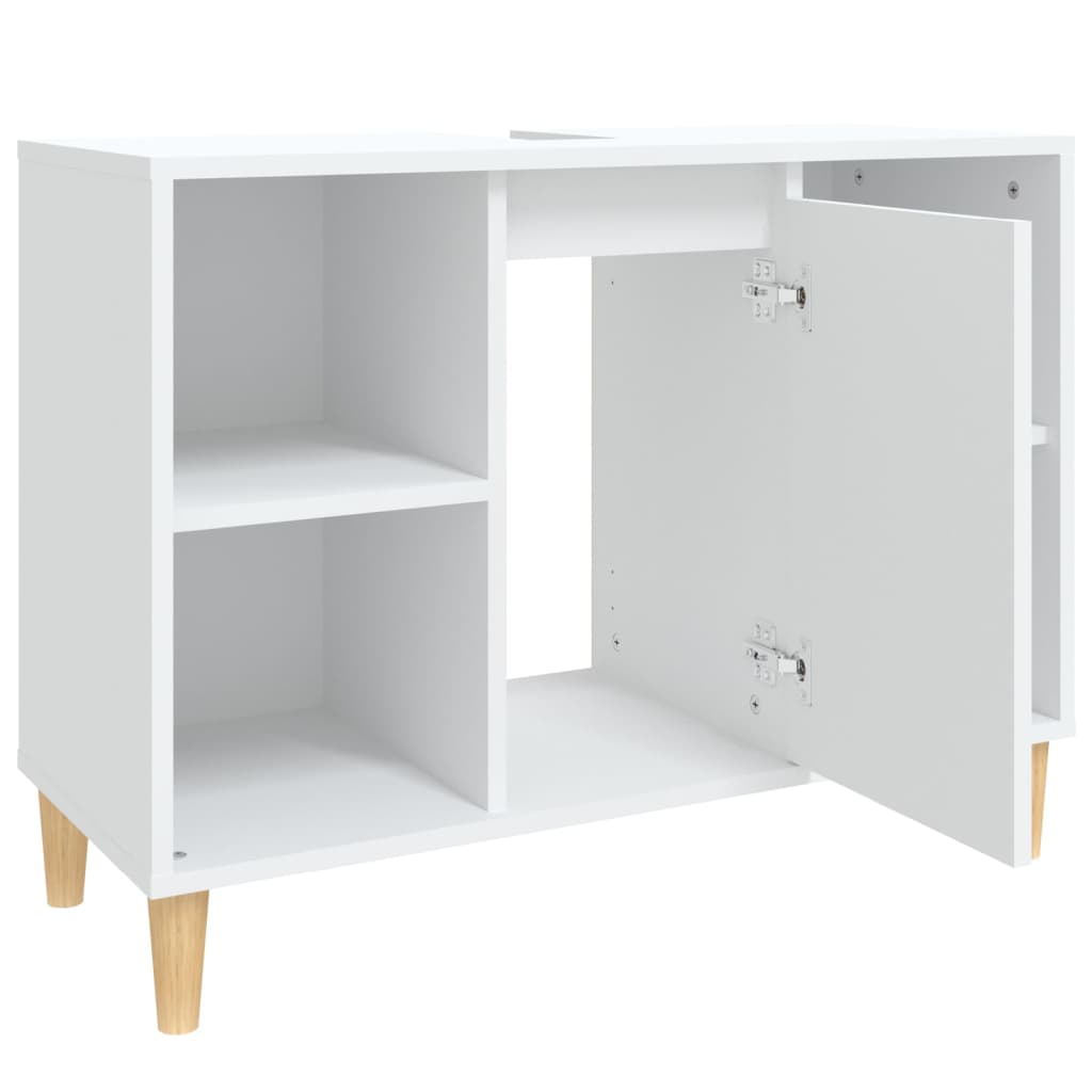vidaXL Szafka pod umywalkę, biała, 80x33x60 cm