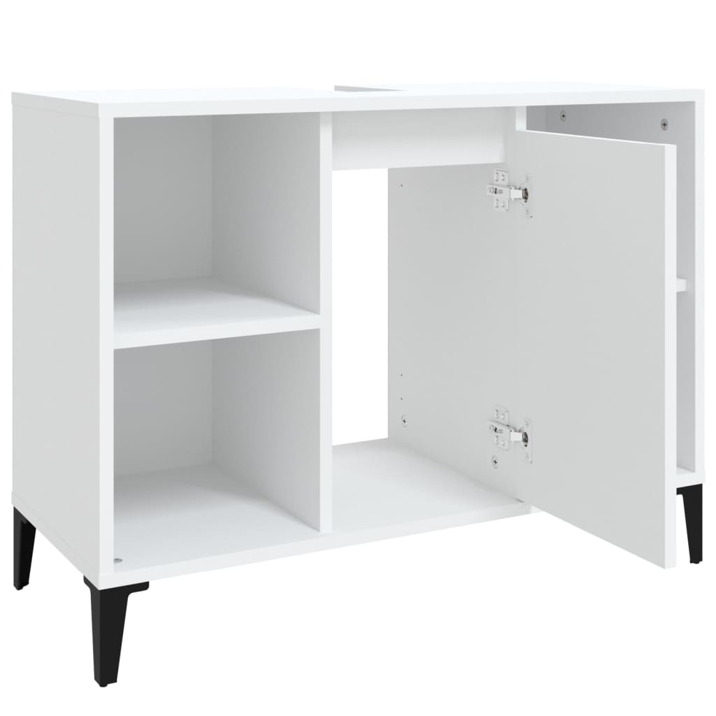 vidaXL Szafka pod umywalkę, biała, 80x33x60 cm