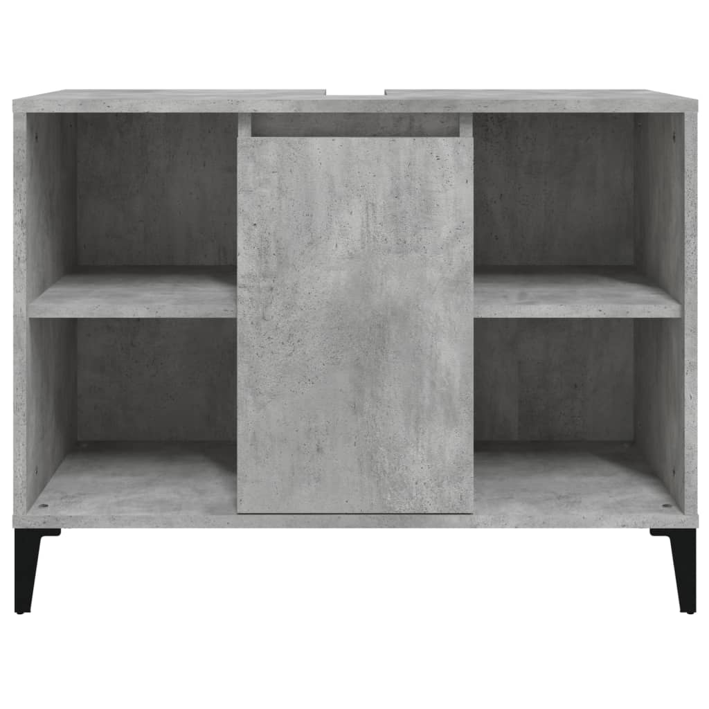 vidaXL Szafka pod umywalkę, szarość betonu, 80x33x60 cm