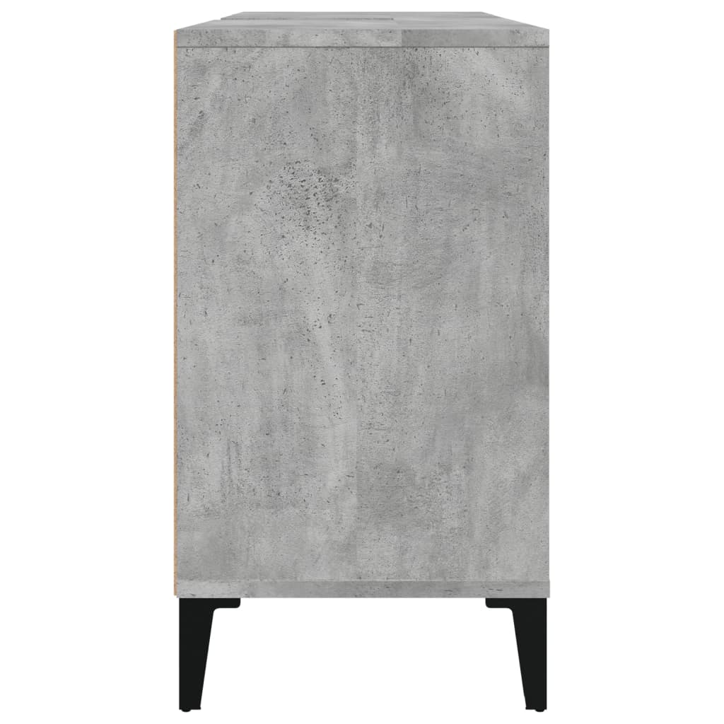 vidaXL Szafka pod umywalkę, szarość betonu, 80x33x60 cm