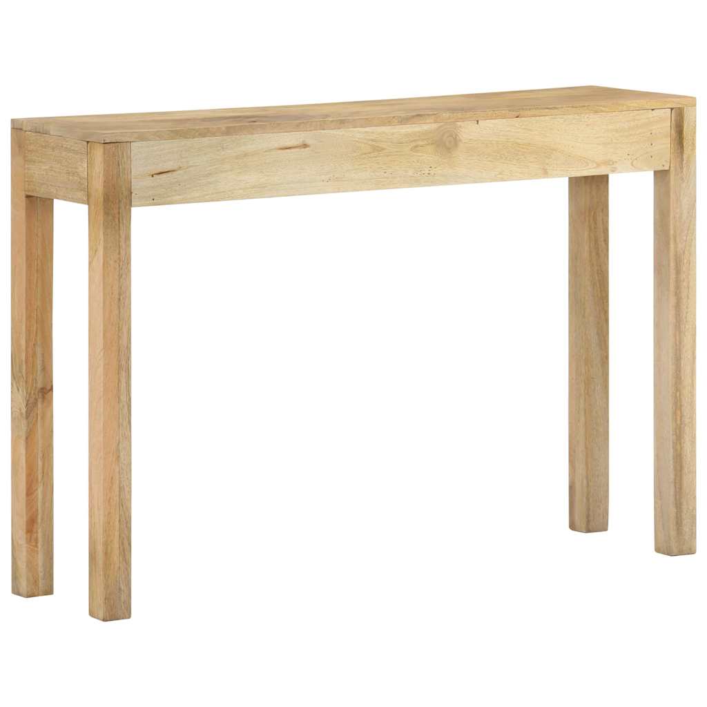 vidaXL Stolik konsolowy, 110x30x75 cm, bielone drewno mango