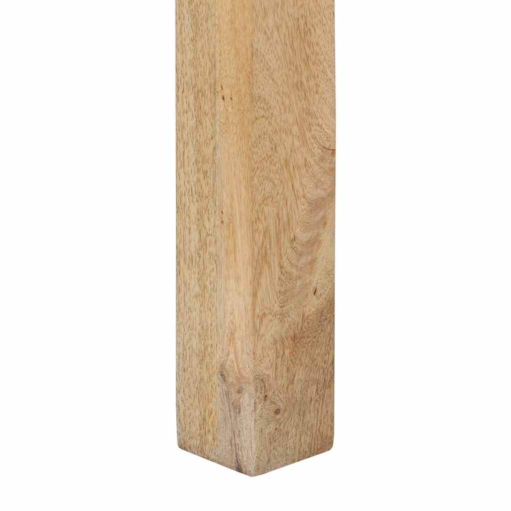 vidaXL Stolik konsolowy, 110x30x75 cm, bielone drewno mango