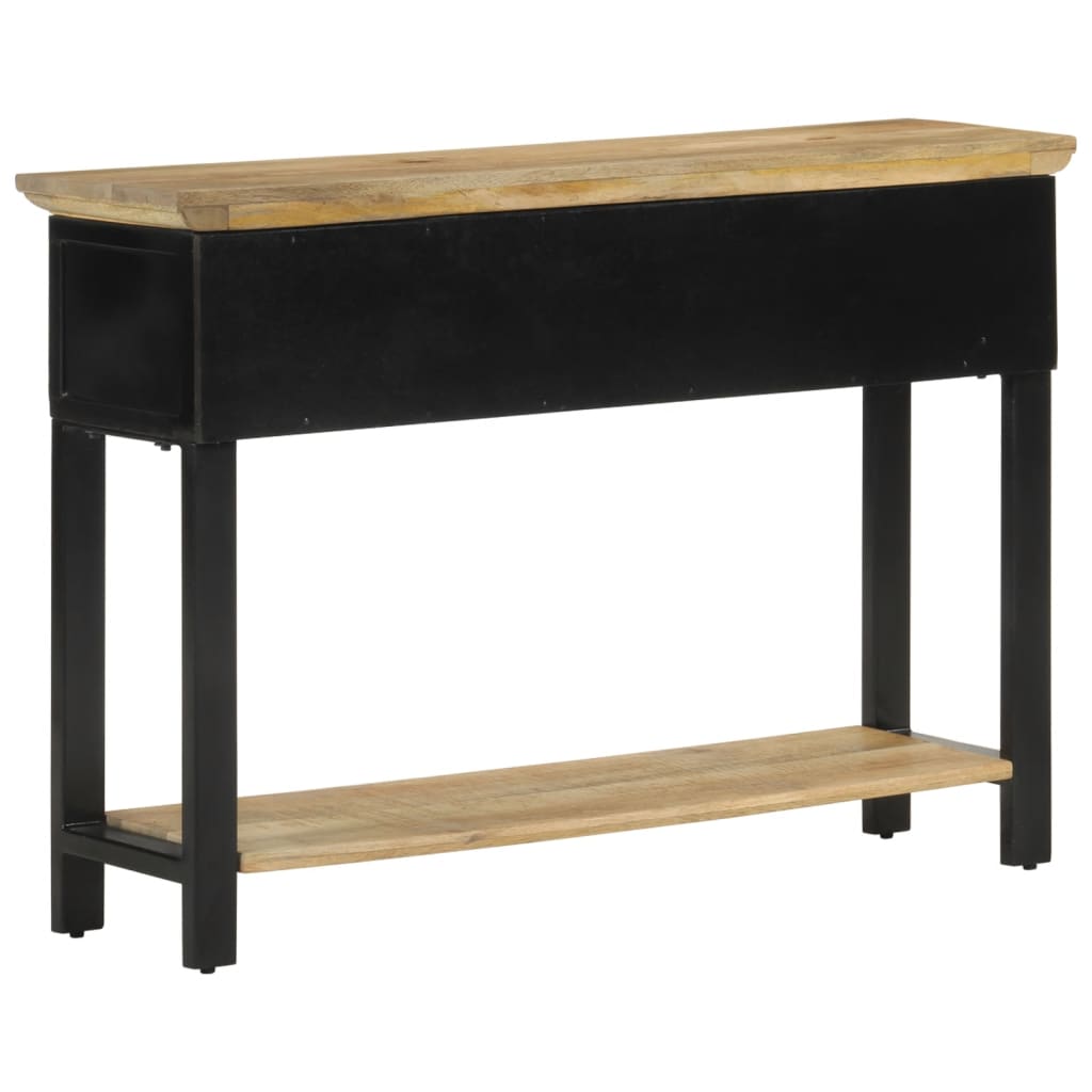 vidaXL Stolik konsolowy, 110x30x75 cm, surowe drewno mango