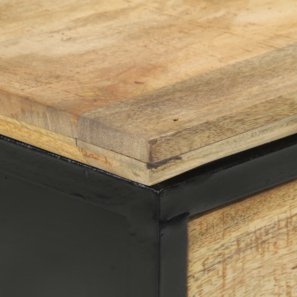 vidaXL Stolik konsolowy, 110x30x75 cm, surowe drewno mango