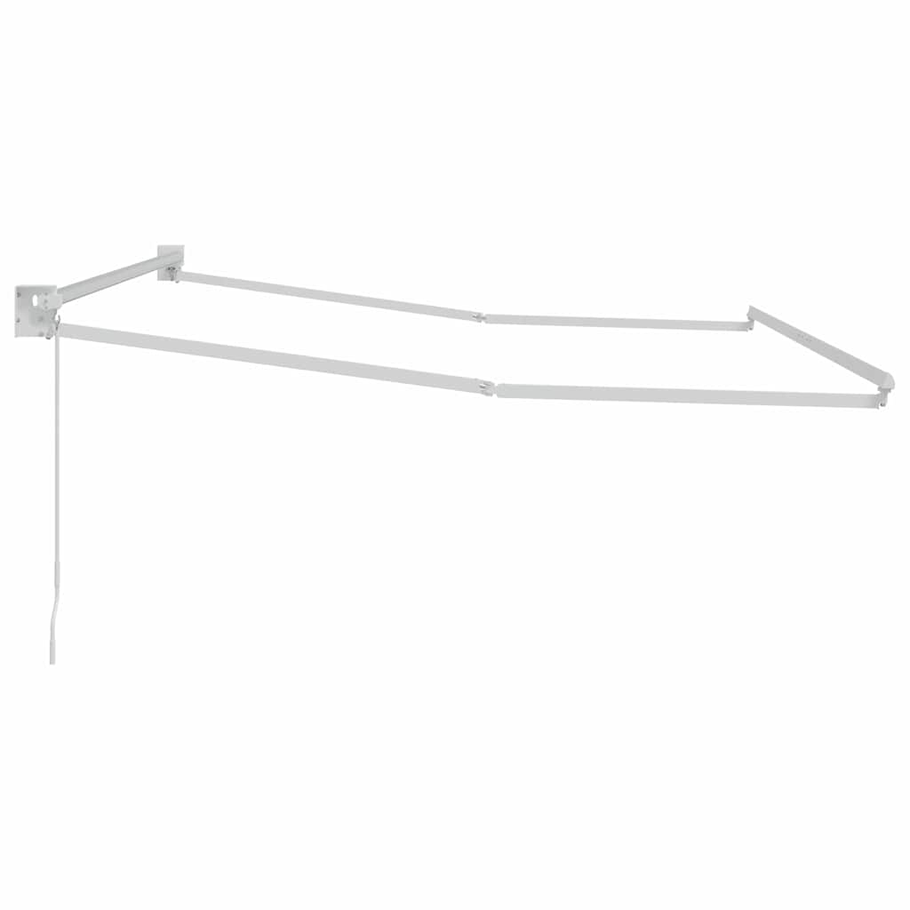 vidaXL Markiza chowana Biały 350 x 250 cm Aluminium