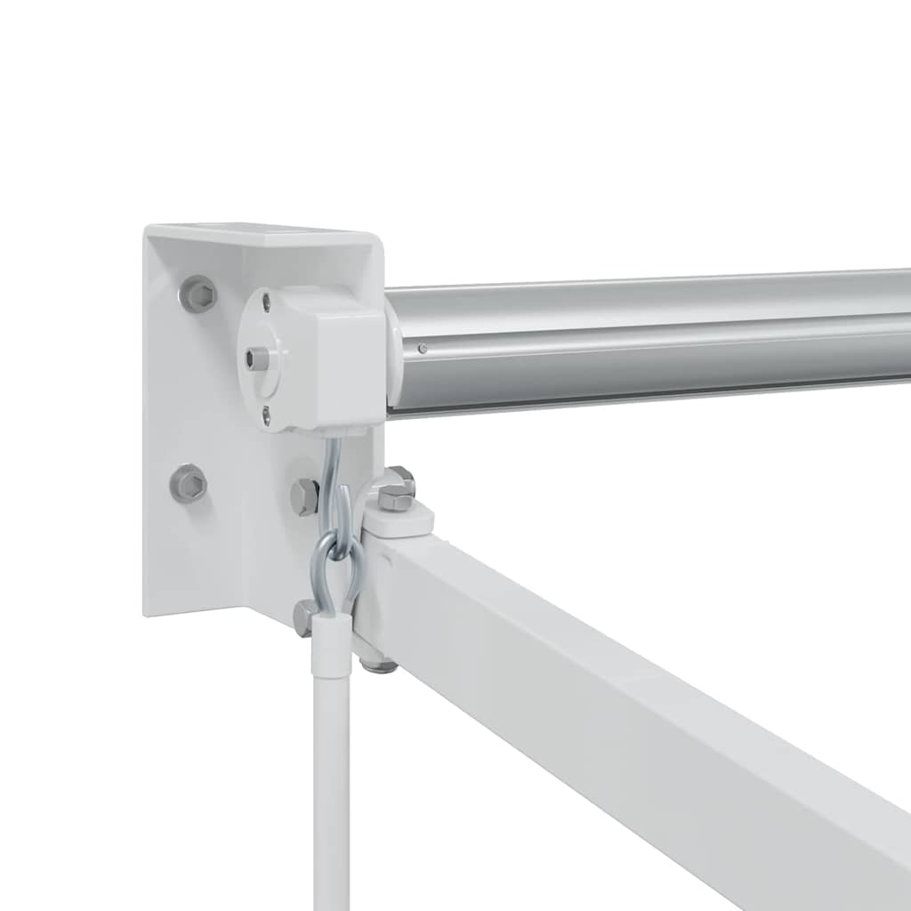 vidaXL Markiza chowana Biały 500 × 300 cm Aluminium