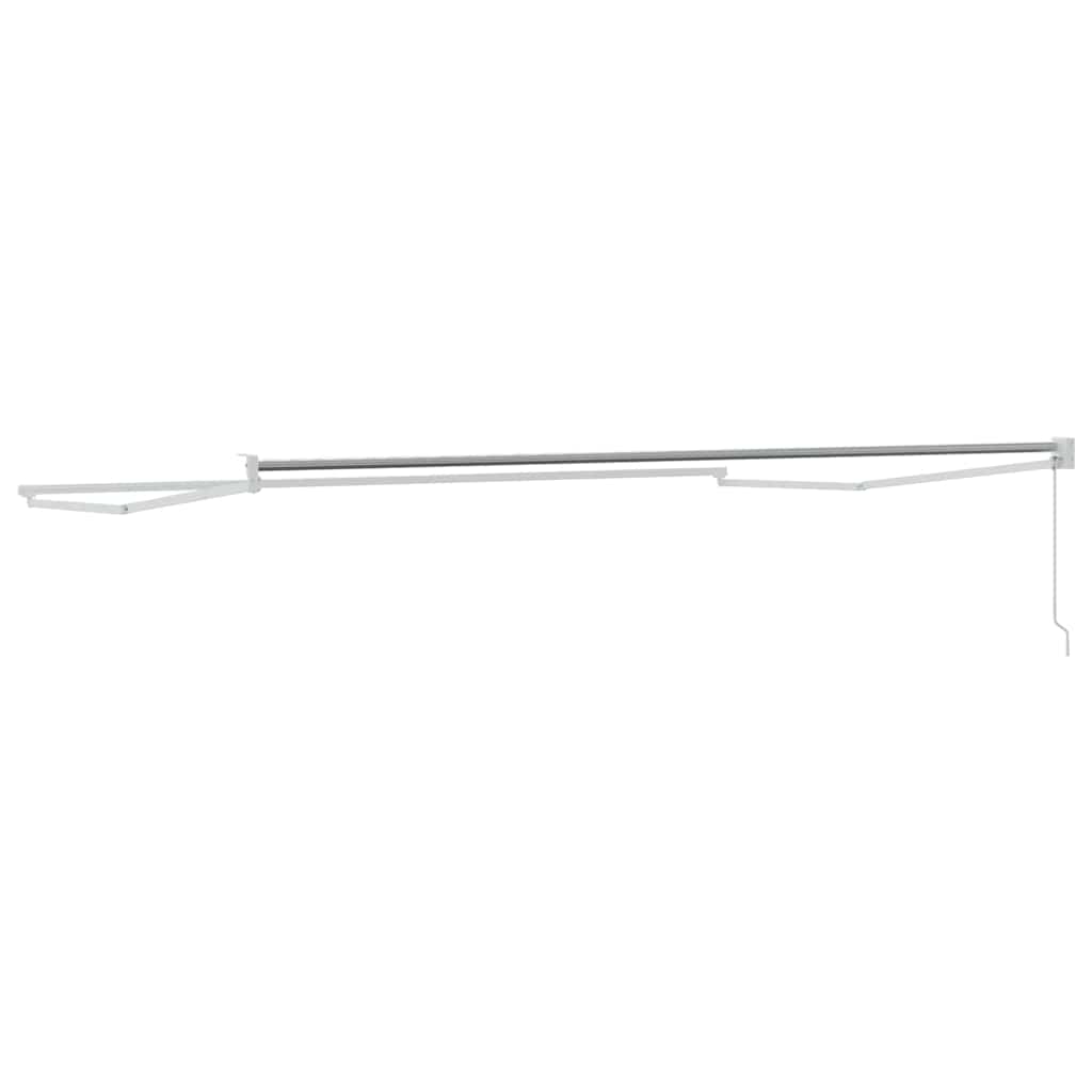 vidaXL Markiza chowana Biały 500 × 300 cm Aluminium