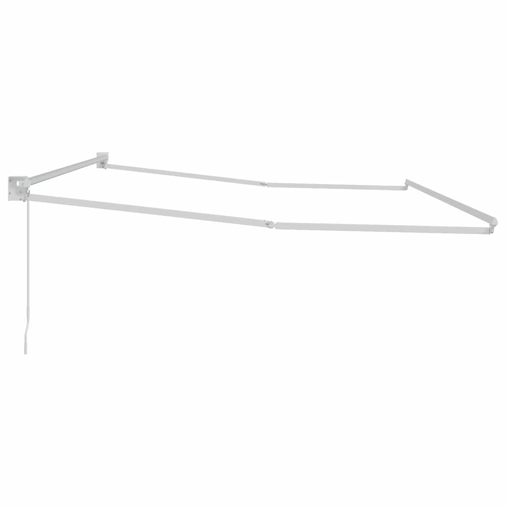 vidaXL Markiza chowana Biały 500 × 300 cm Aluminium