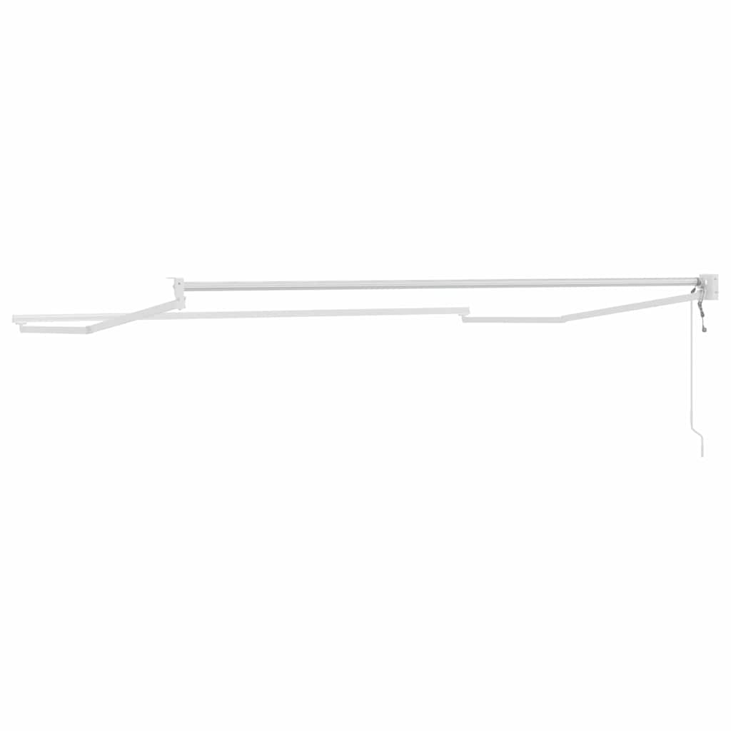 vidaXL Markiza chowana Biały 350 x 250 cm Aluminium