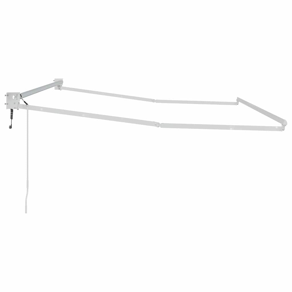 vidaXL Markiza chowana Biały 350 x 250 cm Aluminium