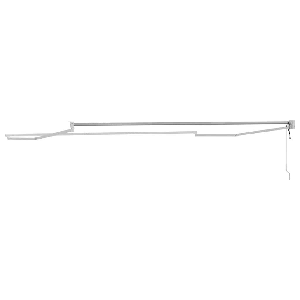 vidaXL Markiza chowana Biały 500 × 300 cm Aluminium