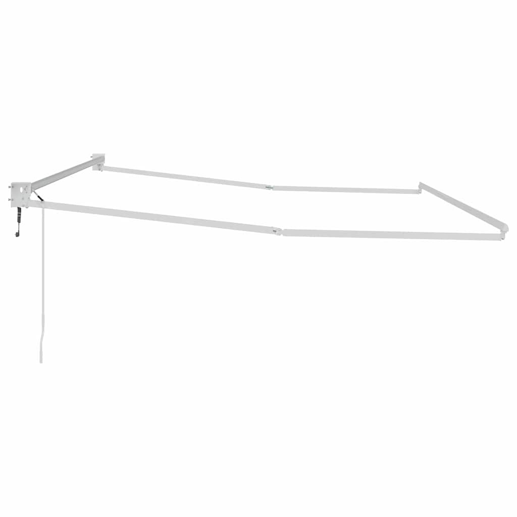 vidaXL Markiza chowana Biały 500 × 300 cm Aluminium