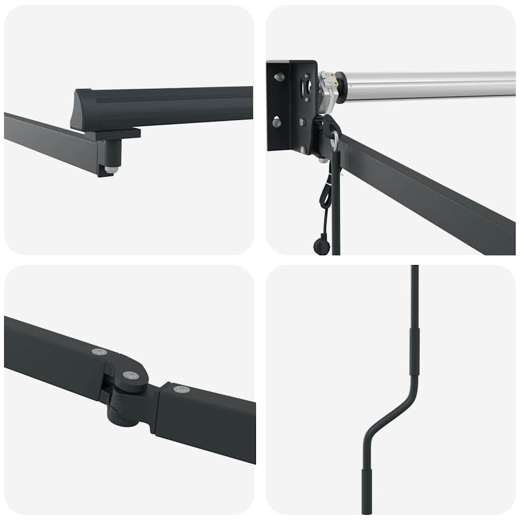 vidaXL Electric Awning Frame 4,5 x 3 m antracytowy