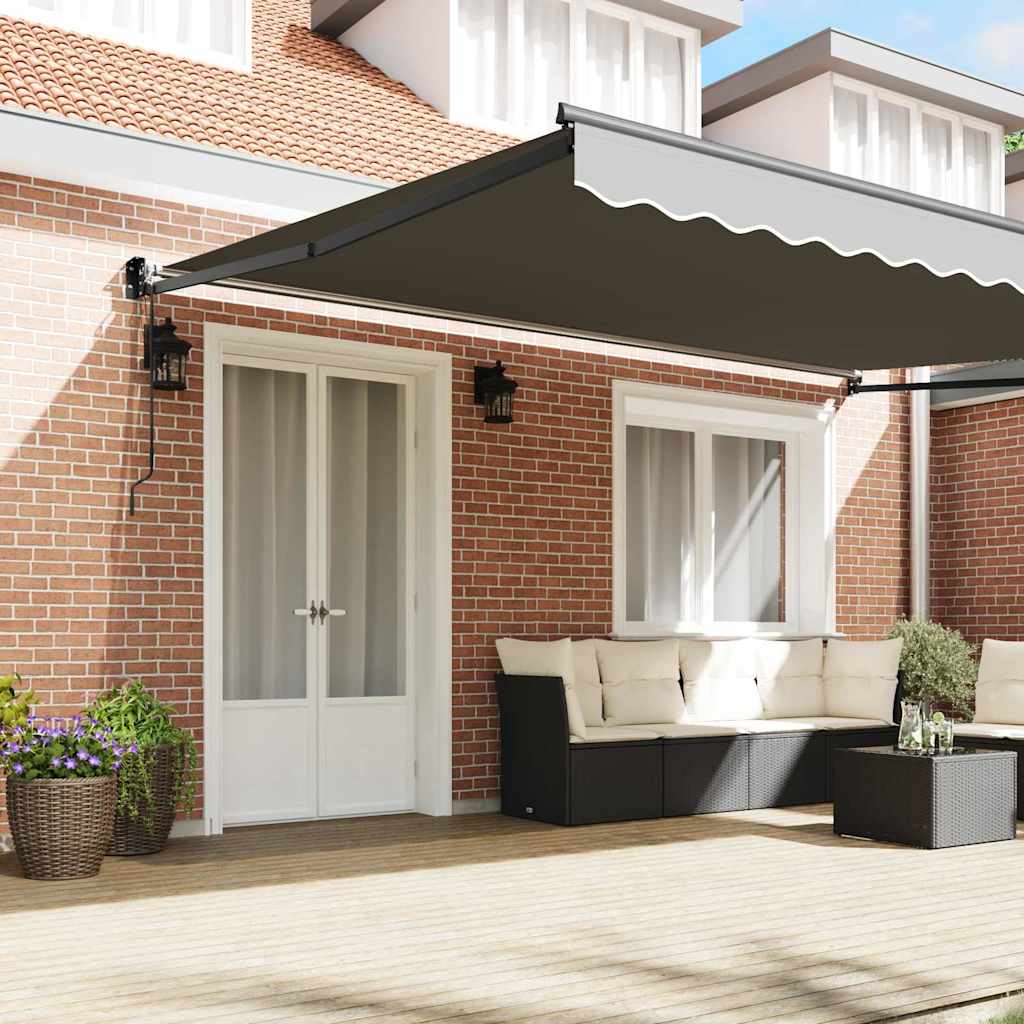 vidaXL Electric Awning Frame 4,5 x 3 m antracytowy