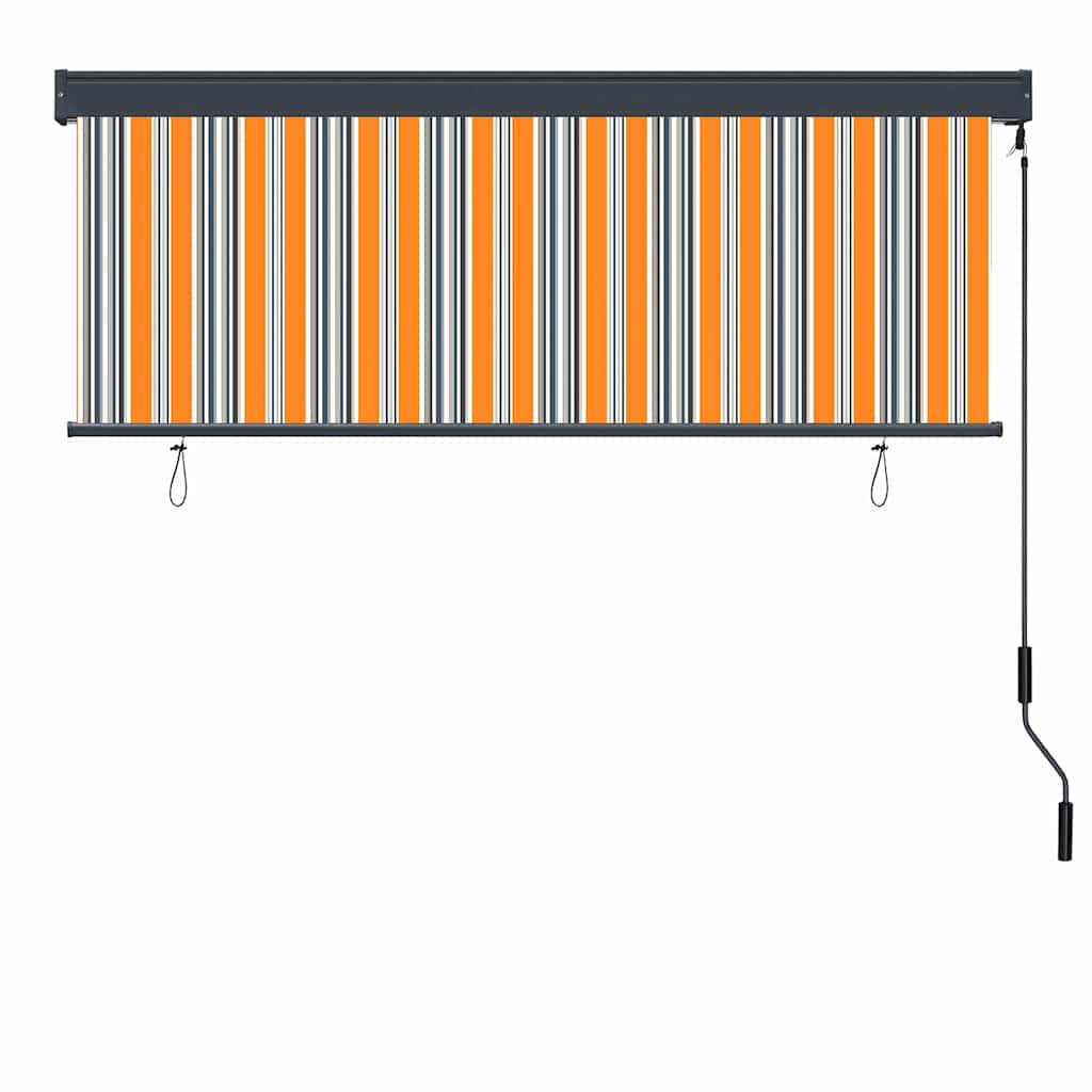 vidaXL Roleta Żółty i Niebieski 180 x 250 cm Materiał i Aluminium