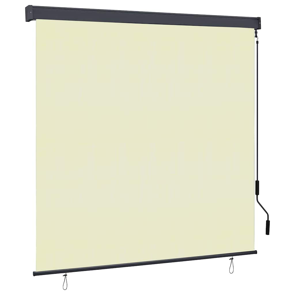 vidaXL Roleta kremowy 180 x 250 cm Materiał i Aluminium