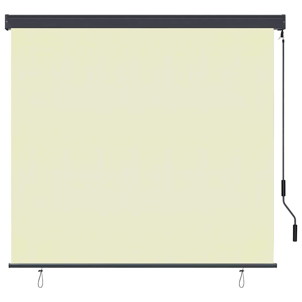 vidaXL Roleta kremowy 180 x 250 cm Materiał i Aluminium