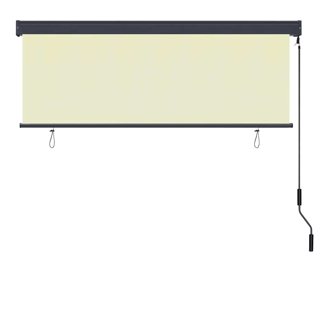 vidaXL Roleta kremowy 180 x 250 cm Materiał i Aluminium