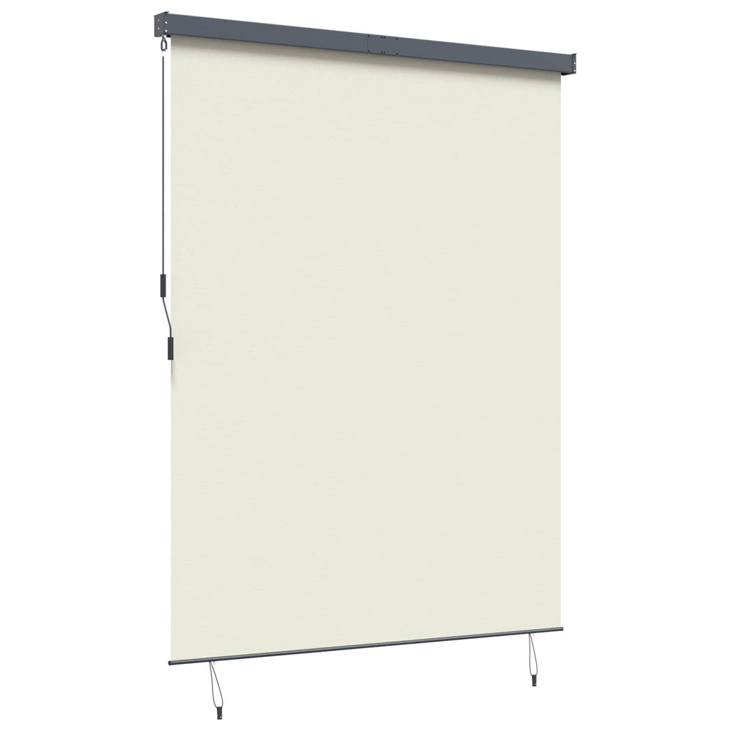 vidaXL Roleta kremowy 200 x 250 cm Materiał i Aluminium
