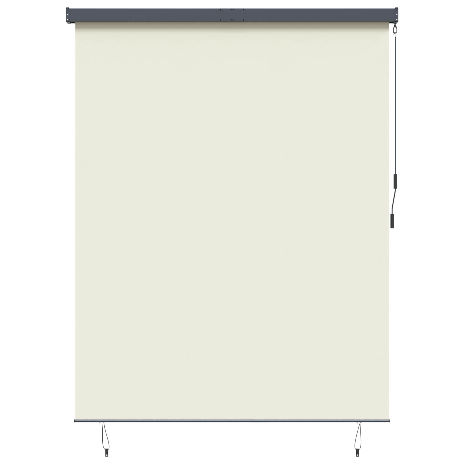 vidaXL Roleta kremowy 200 x 250 cm Materiał i Aluminium