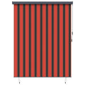 vidaXL Roleta Pomarańczowy i brązowy 200 x 250 cm Materiał i Aluminium